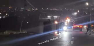 Prăpăd făcut de o mașină scăpată de sub controlul șoferului beat, a lovit vehiculul tot ce i-a ieșit în cale